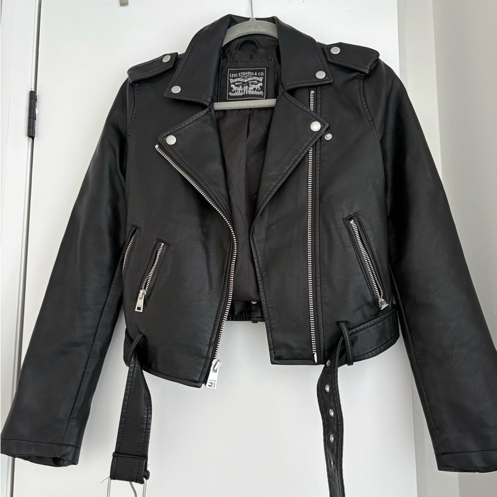 Levi's Black Leather Biker Jacket